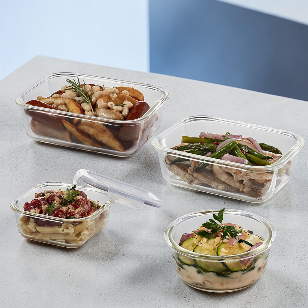 Locknlock - Oven Glass Food Container - 630 ml - 2 Pc Set