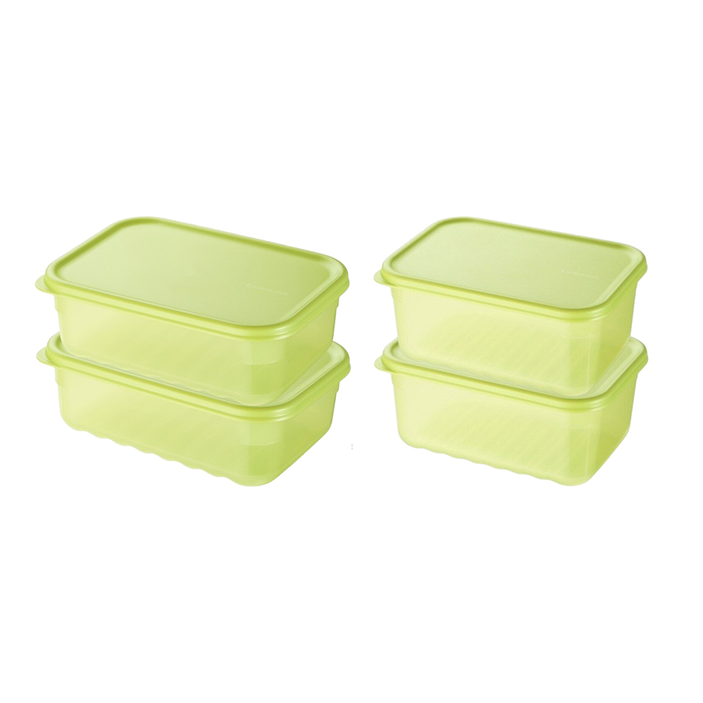 Locknlock - Fresh Block Food Container - Green - 2 Pc Set