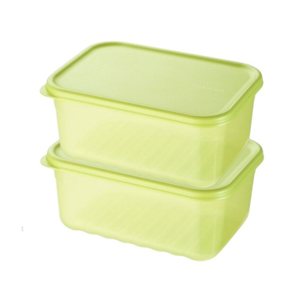 Locknlock - Fresh Block Food Container - Green - 2 Pc Set