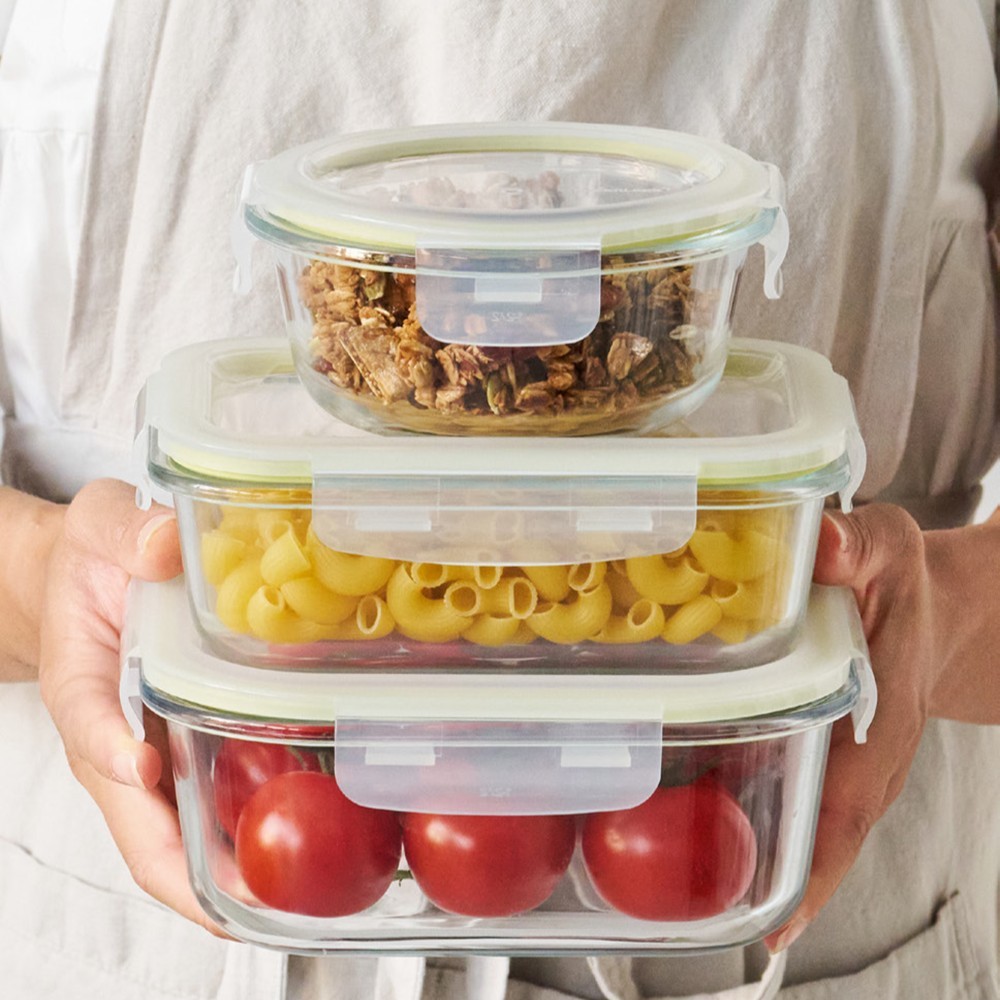 Locknlock - Fresh Glass Rectangular Container - 400 ml