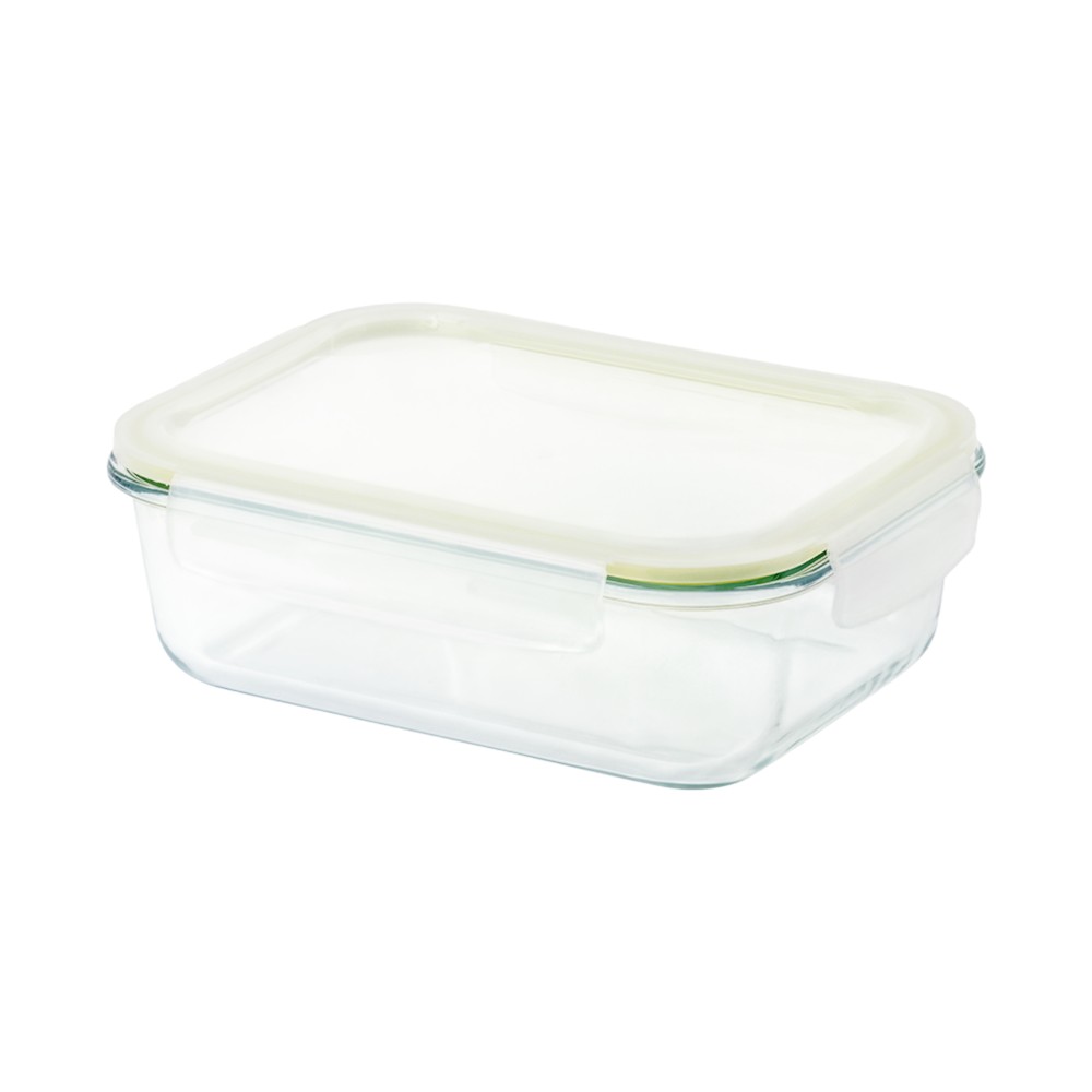 Locknlock - Fresh Oven-Safe Rectangular Glass Container - Clear - 1.04 L