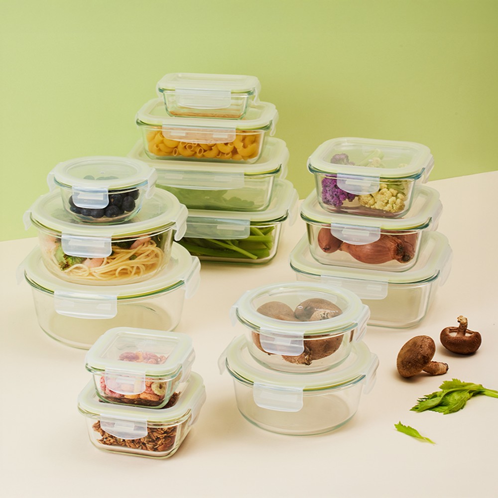 Locknlock - Fresh Oven-Safe Rectangular Glass Container - Clear - 1.04 L