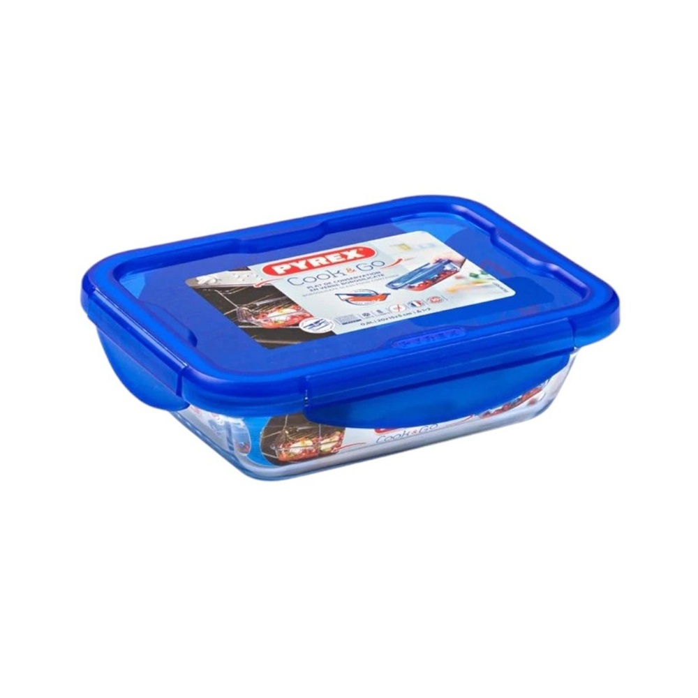 Pyrex - Cook & Go Rectangle Storage Dish With Lid - 800 ml