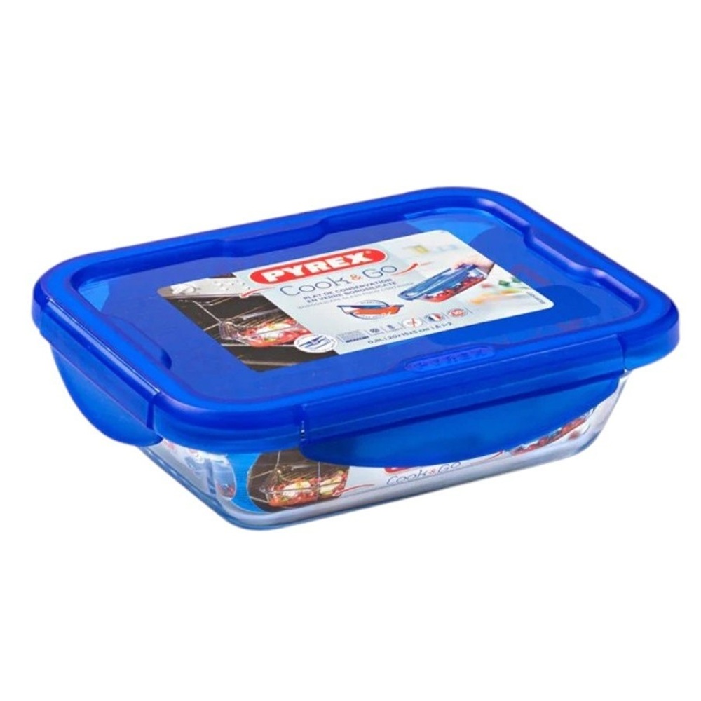Pyrex - Cook & Go Rectangle Storage Dish With Lid - 1.7 L