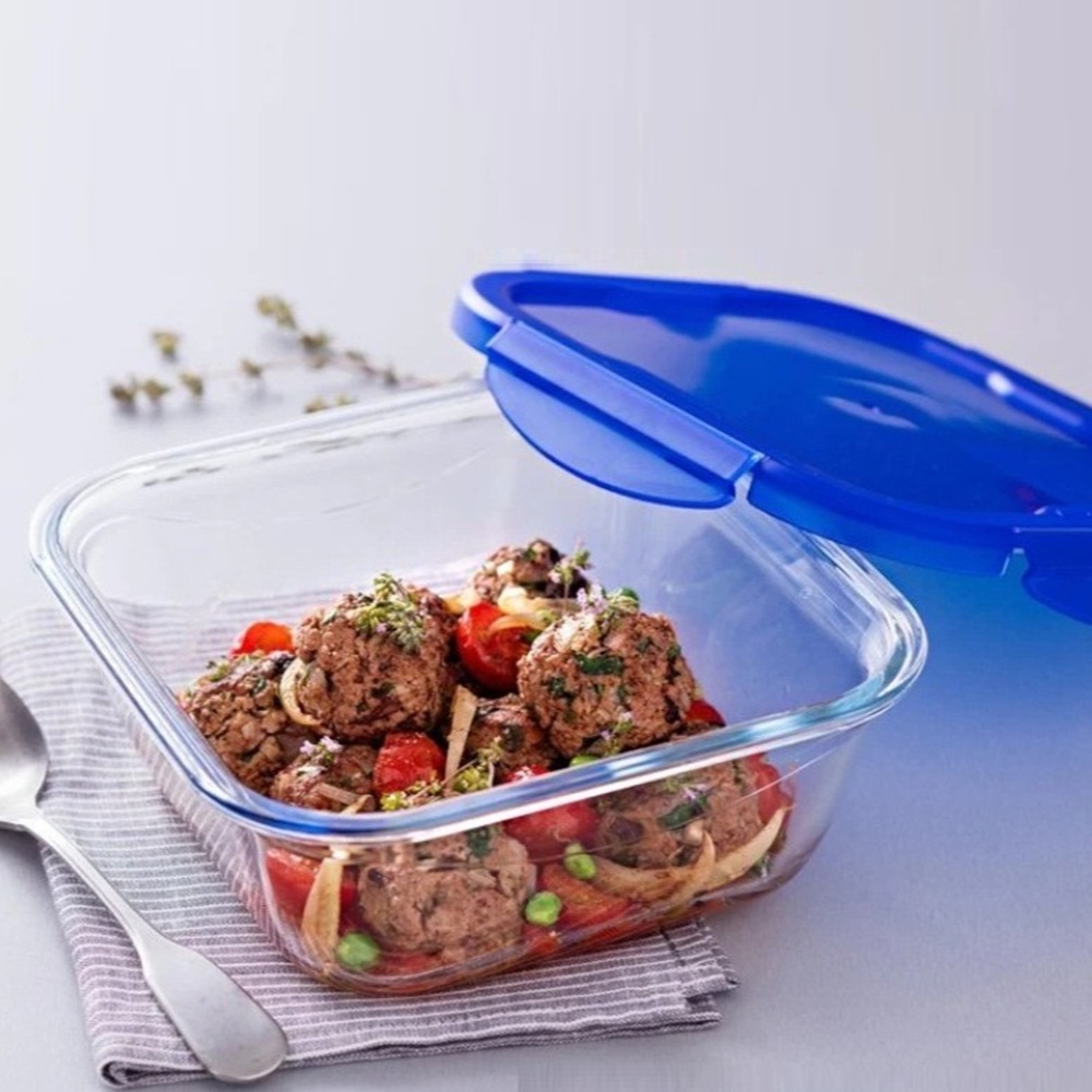 Pyrex - Cook & Go Square Storage Dish With Lid - 1.5L