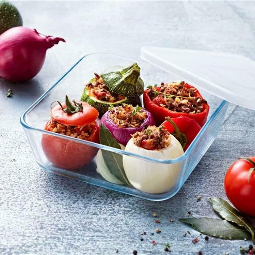 Pyrex - Cook And Freeze Glass Dish With Plastic Lid - 800 ml