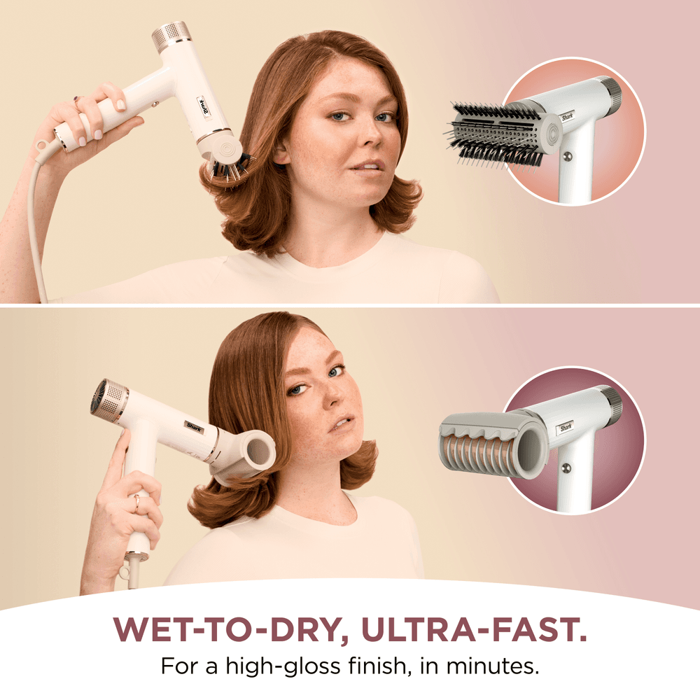 Shark - Finisher And High Performance Dryer With 5 Styling Attachments - White