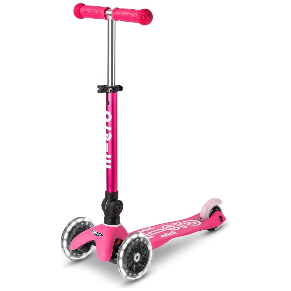 Micro Mini Deluxe Foldable LED Manual Scooter