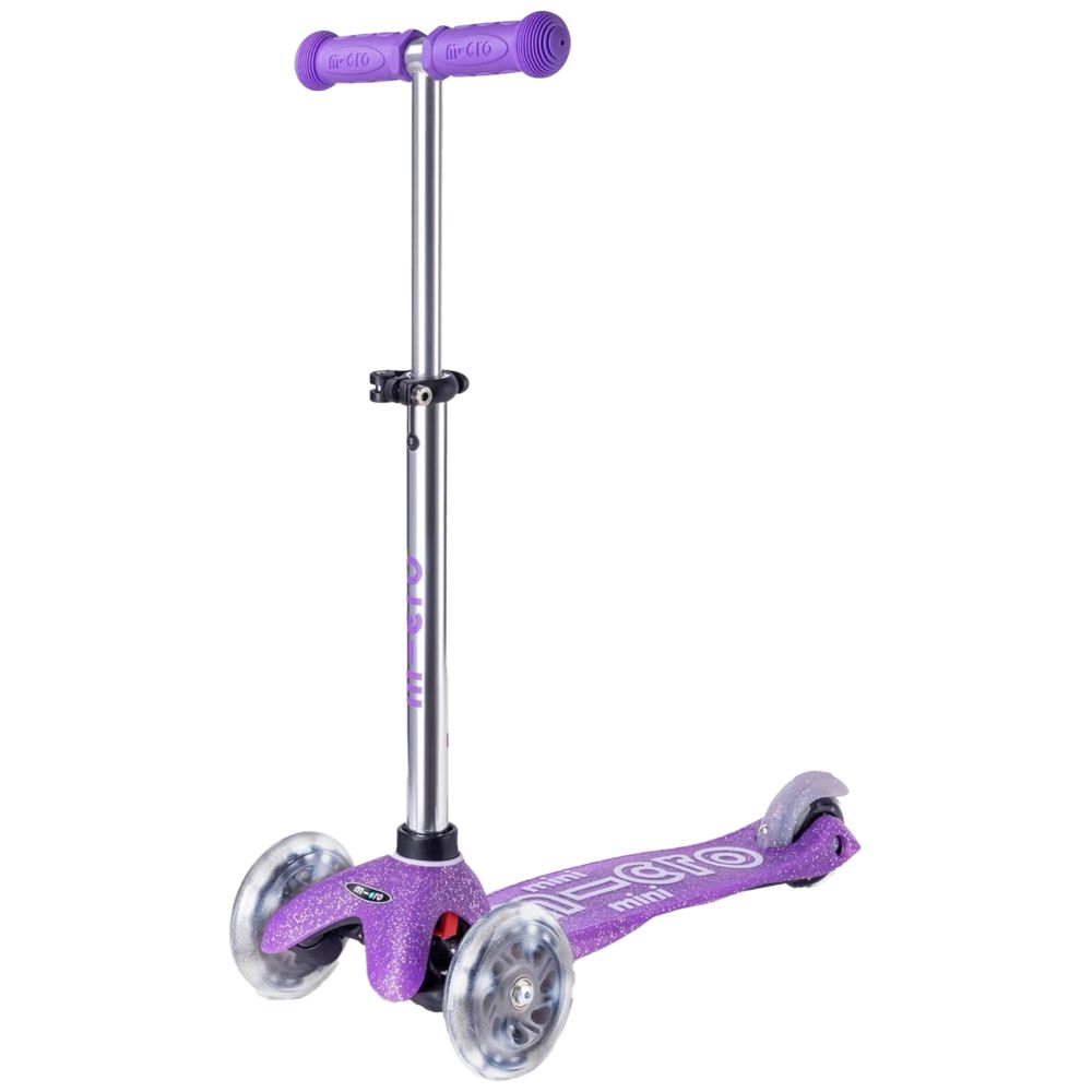 Micro Mini Deluxe Fairy Glitter LED Manual Scooter