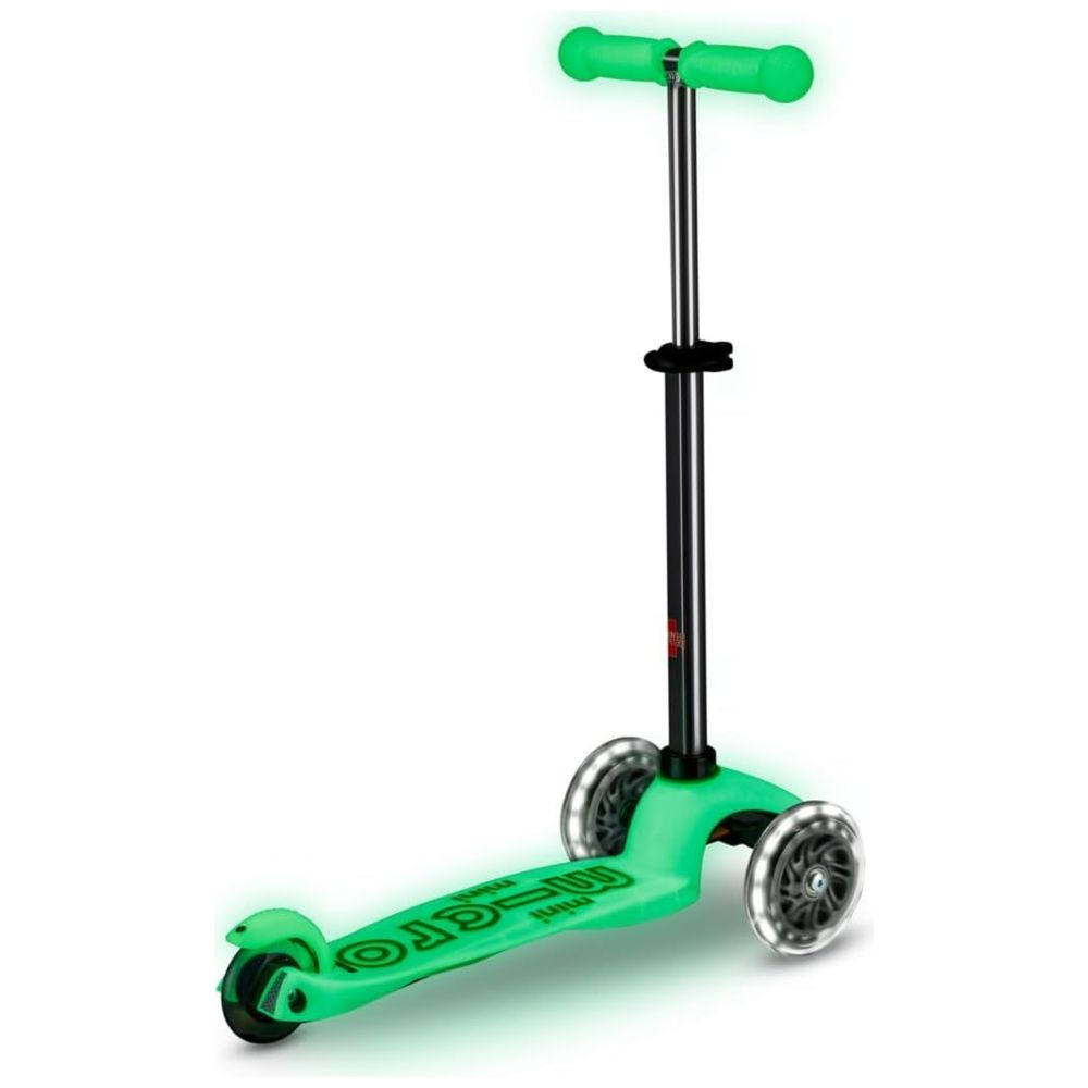 Micro Mini Deluxe Glow LED Manual Scooter