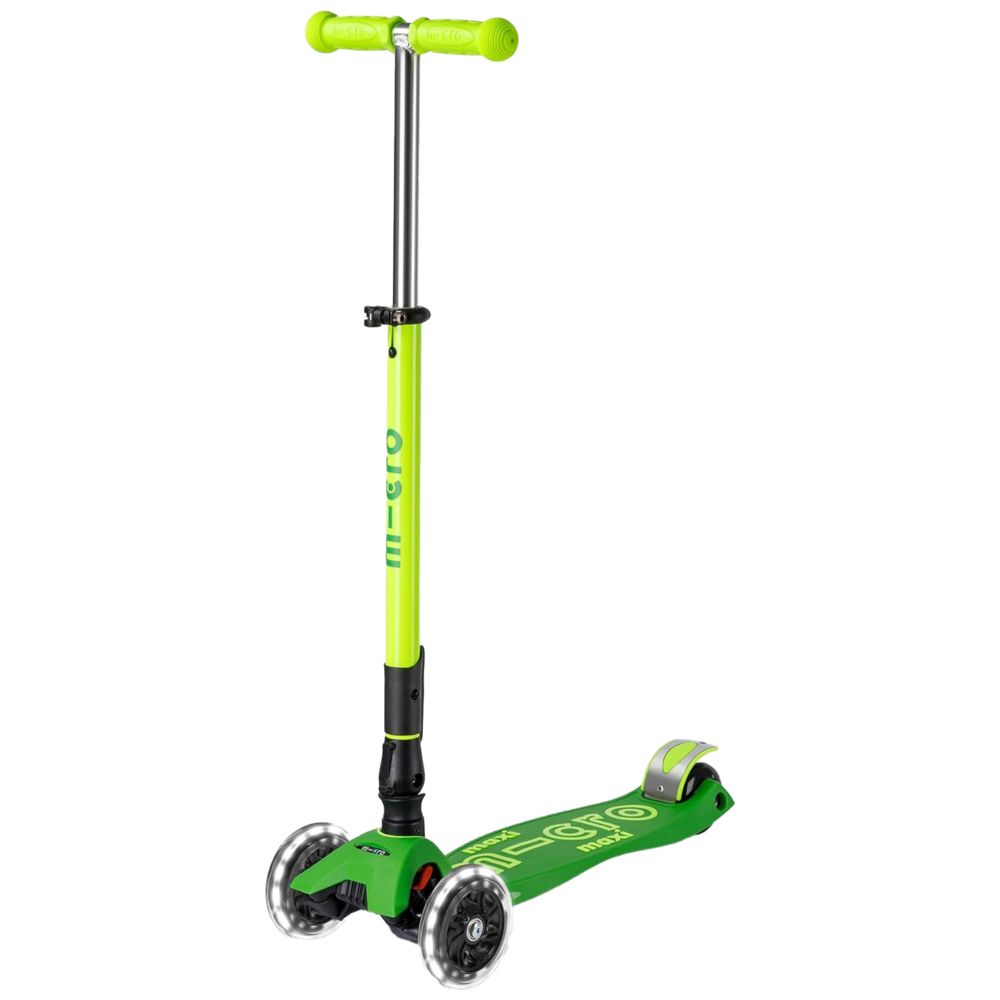 Micro Maxi Deluxe Foldable Neon LED Manual Scooter