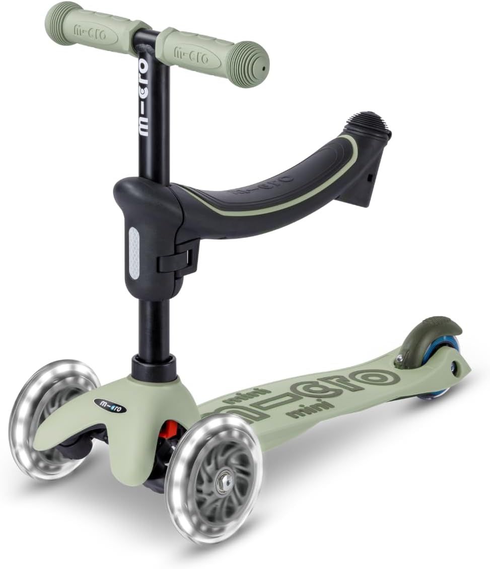 Micro - Mini2Grow Deluxe Magic LED 2.0 Scooter - Olive Sage