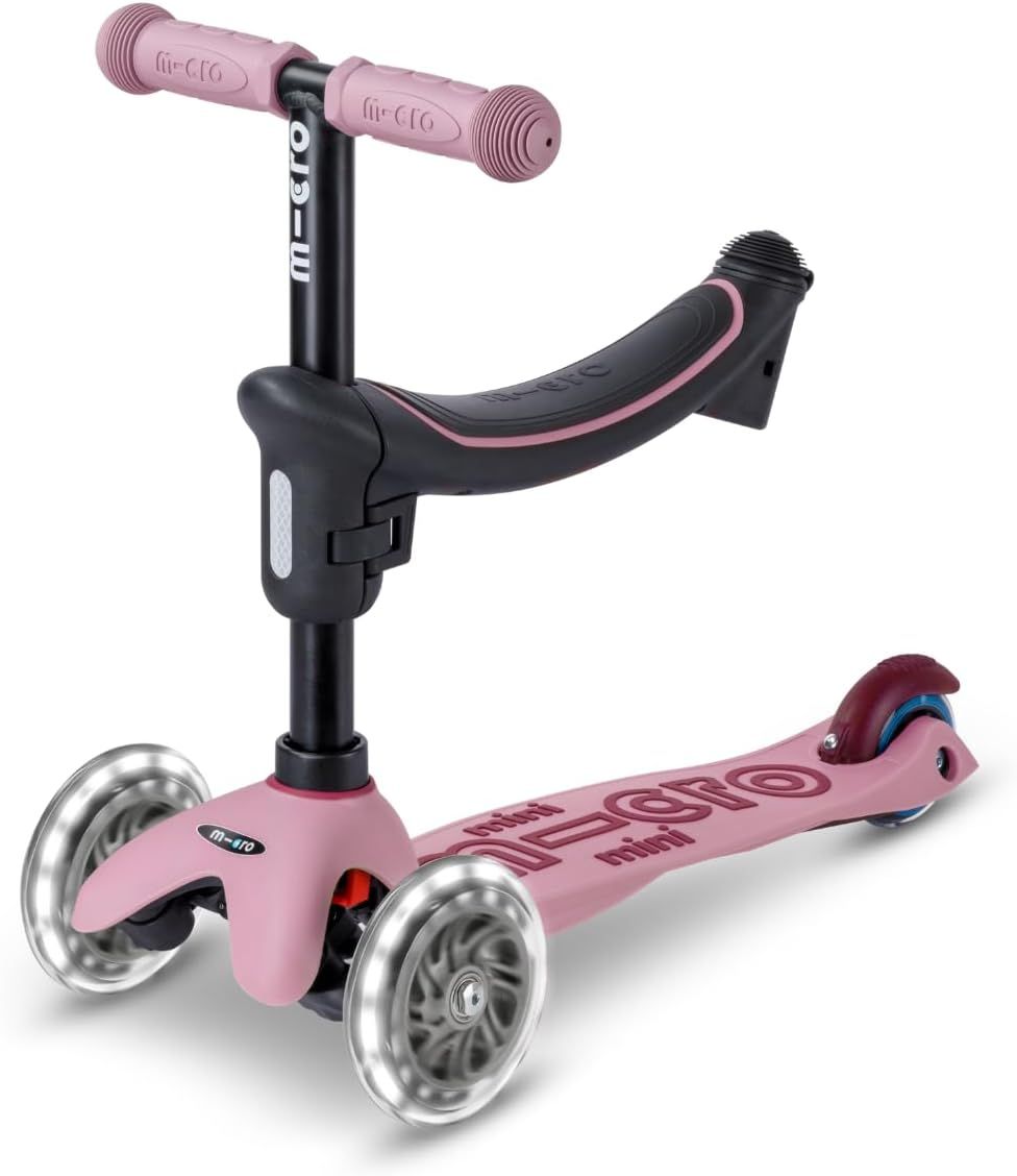 Micro - Mini2Grow Deluxe Magic LED 2.0 Scooter - Dusty Rose