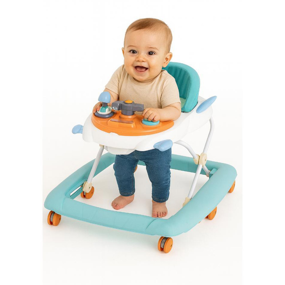 Myts Space Shuttle Baby Walker With Music, Lights And Rocking Function - Style May Vary - 1 Pc