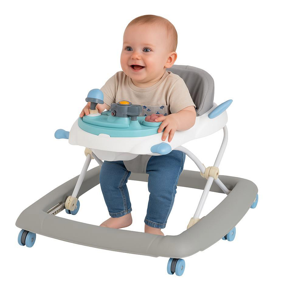 Myts Space Shuttle Baby Walker With Music, Lights And Rocking Function - Style May Vary - 1 Pc
