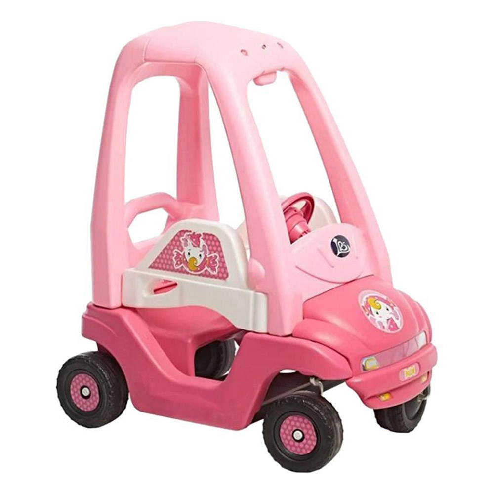 Myts Step It Push Car With Openable Doors And Parent Handle - Pink