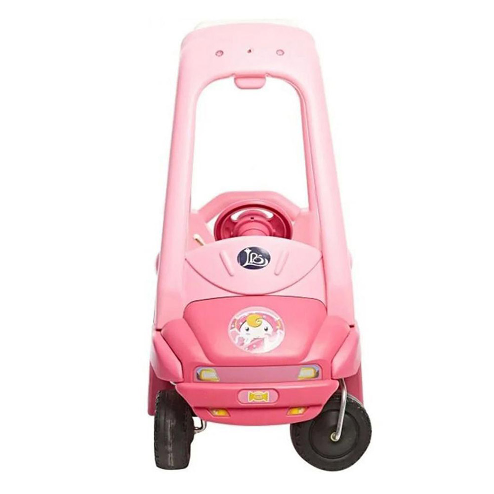 Myts Step It Push Car With Openable Doors And Parent Handle - Pink