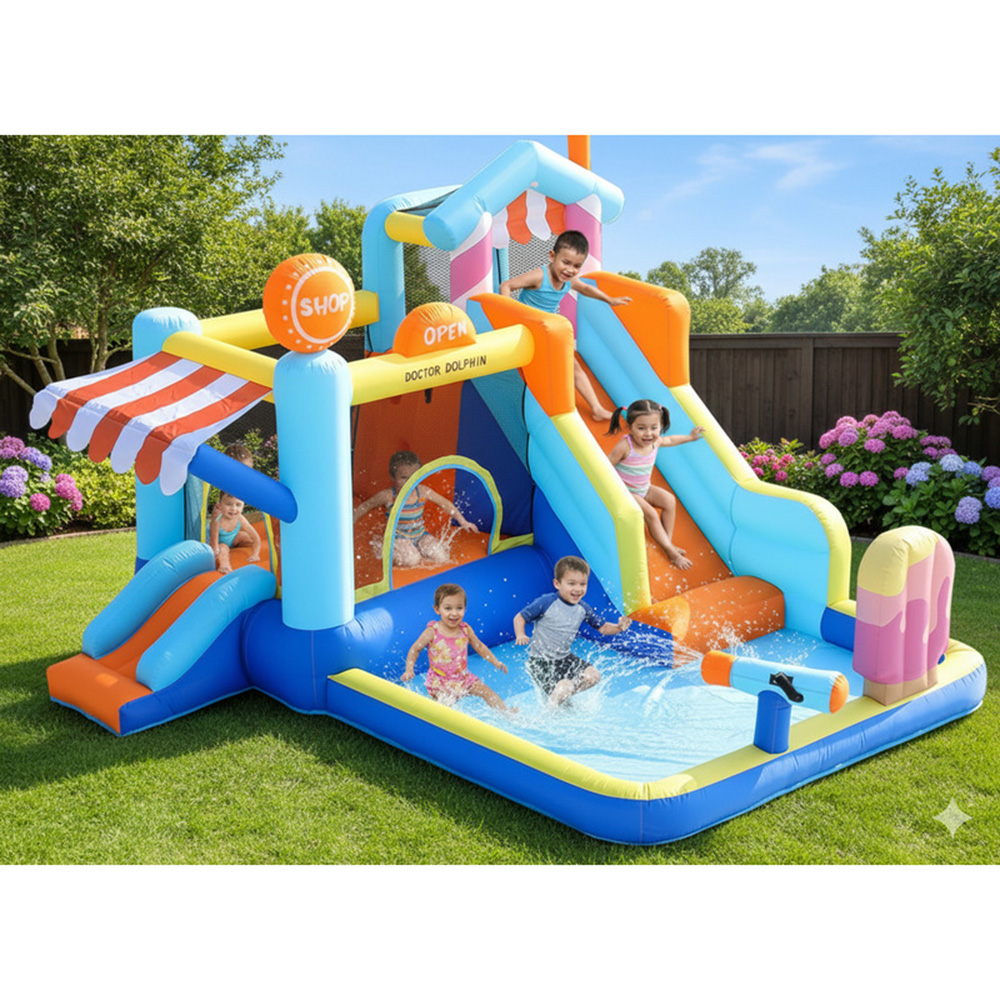 Myts - Kids Inflatable Water Slide And Splash Pool Play Center