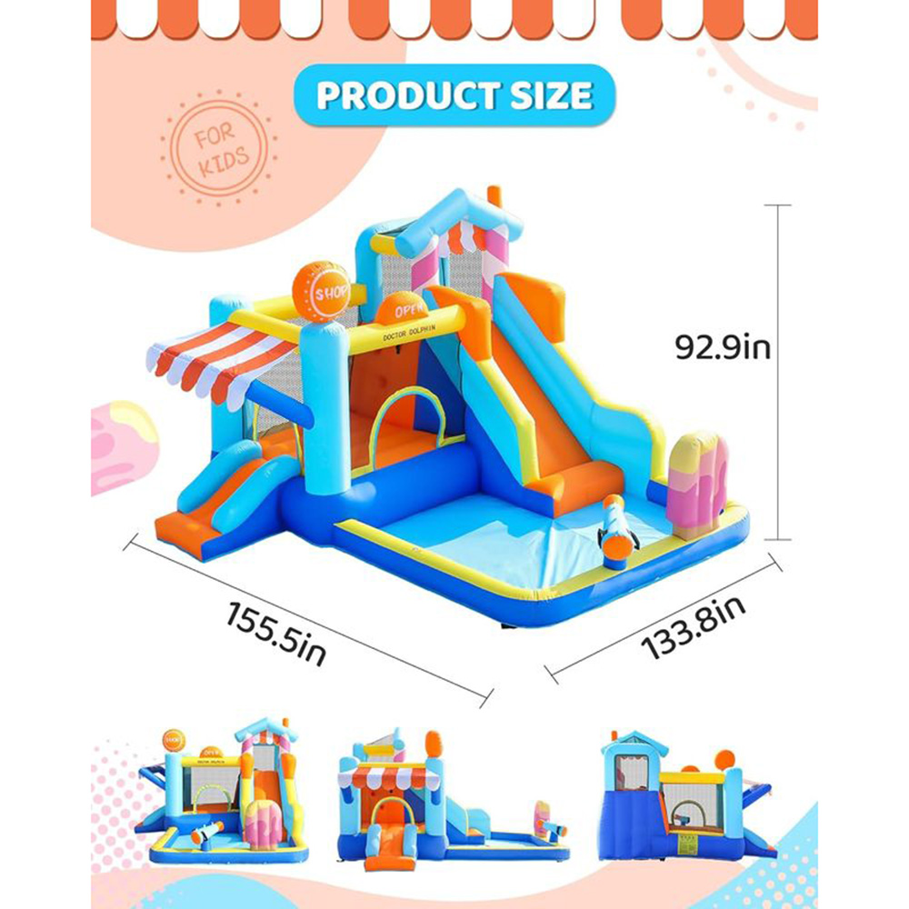 Myts - Kids Inflatable Water Slide And Splash Pool Play Center