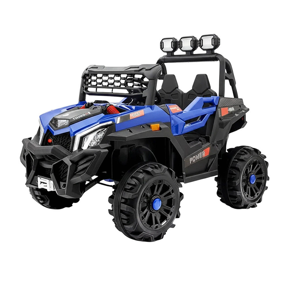 Myts - Kids 4×4 Electric RC Ride‑On Jeep With LED Lights And Music - 12 V