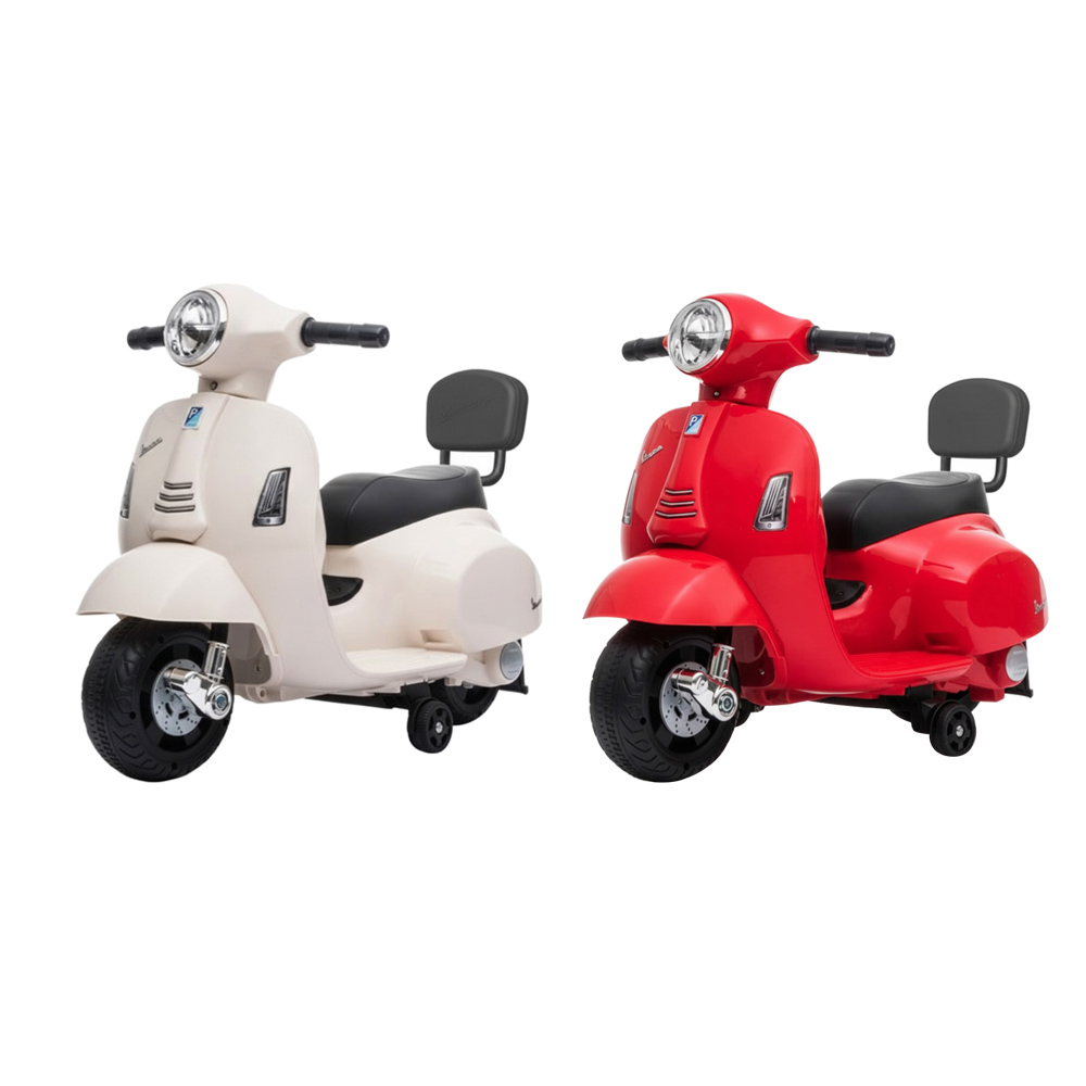Myts Kids Vespa Licensed Electric Ride-On Scooter With Lights And Music - 6 V - Color May Vary - 1 Pc