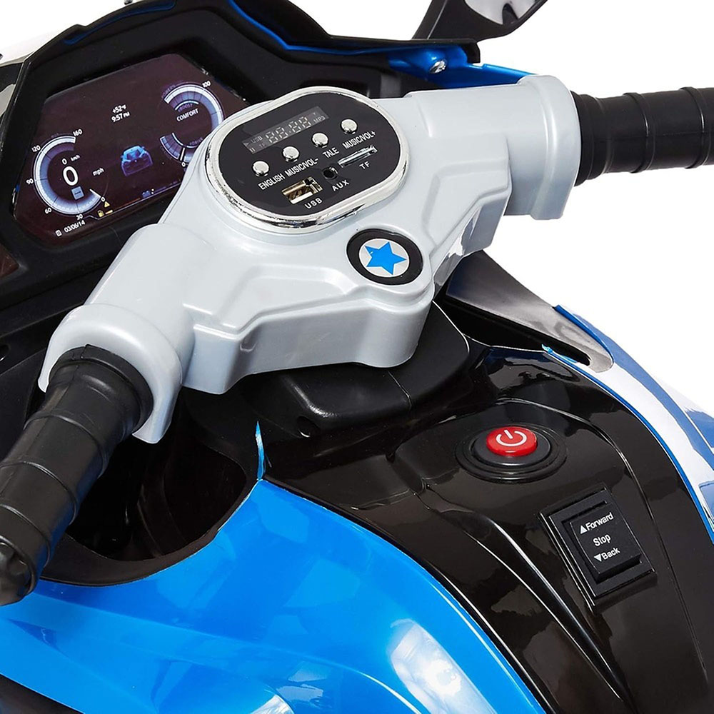 Myts - Kids 3-Wheeled Battery-Powered Ride-On Motorbike - 12 V