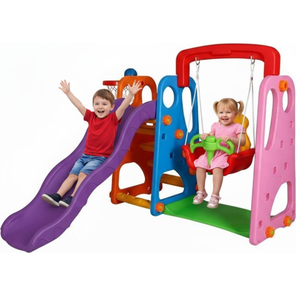 Myts Kids Slide And Swing Combo Playset