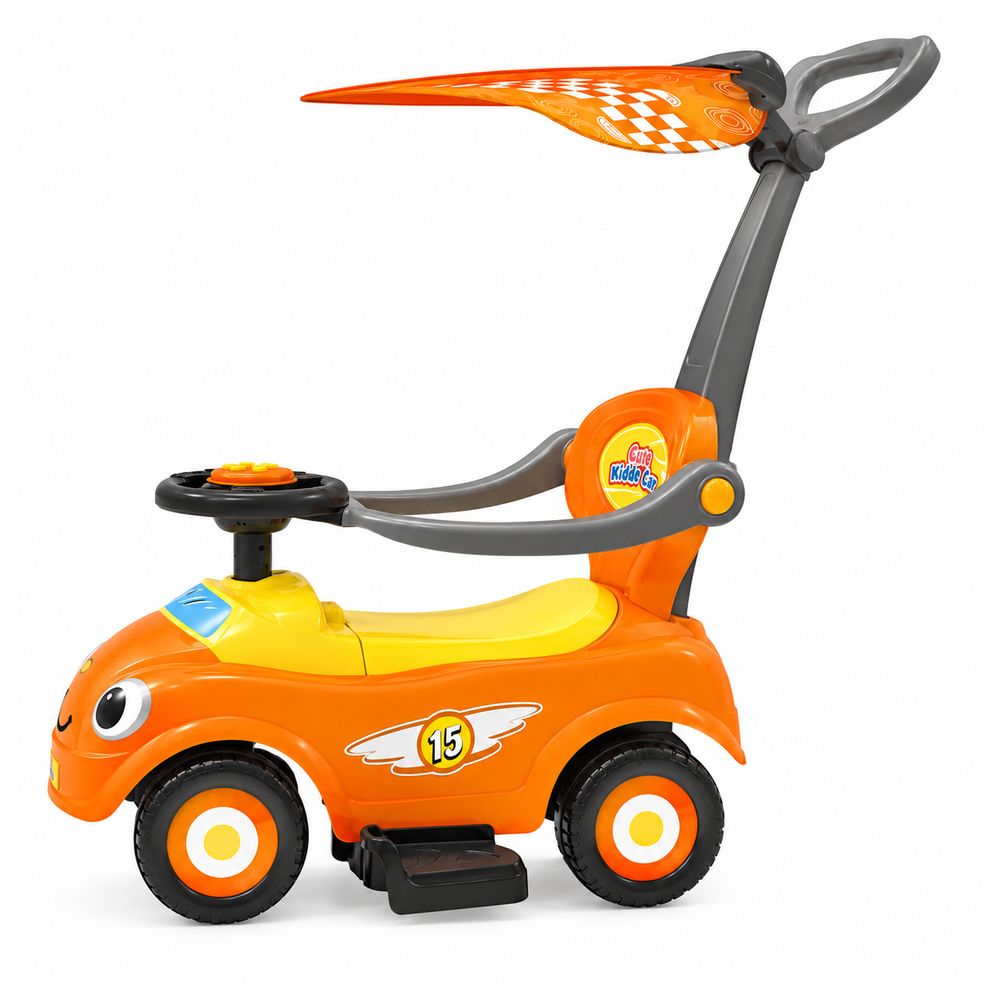 Myts - Kids Push Ride On Car With Parent Push Handle And Canopy