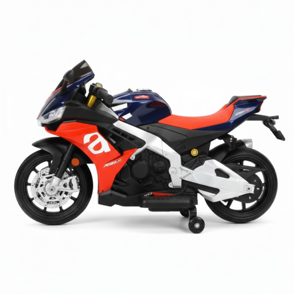 Myts Kids Aprilia RSV4 Electric Ride-On Motorcycle - Red/Black - 24 V