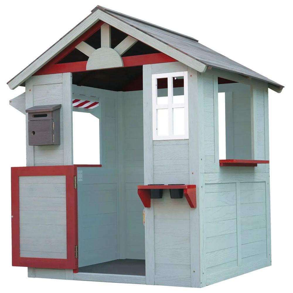 Myts - Wooden Kids Outdoor Garden Pretend Play Playhouse