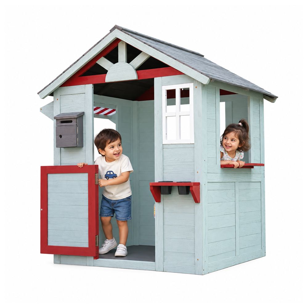 Myts - Wooden Kids Outdoor Garden Pretend Play Playhouse