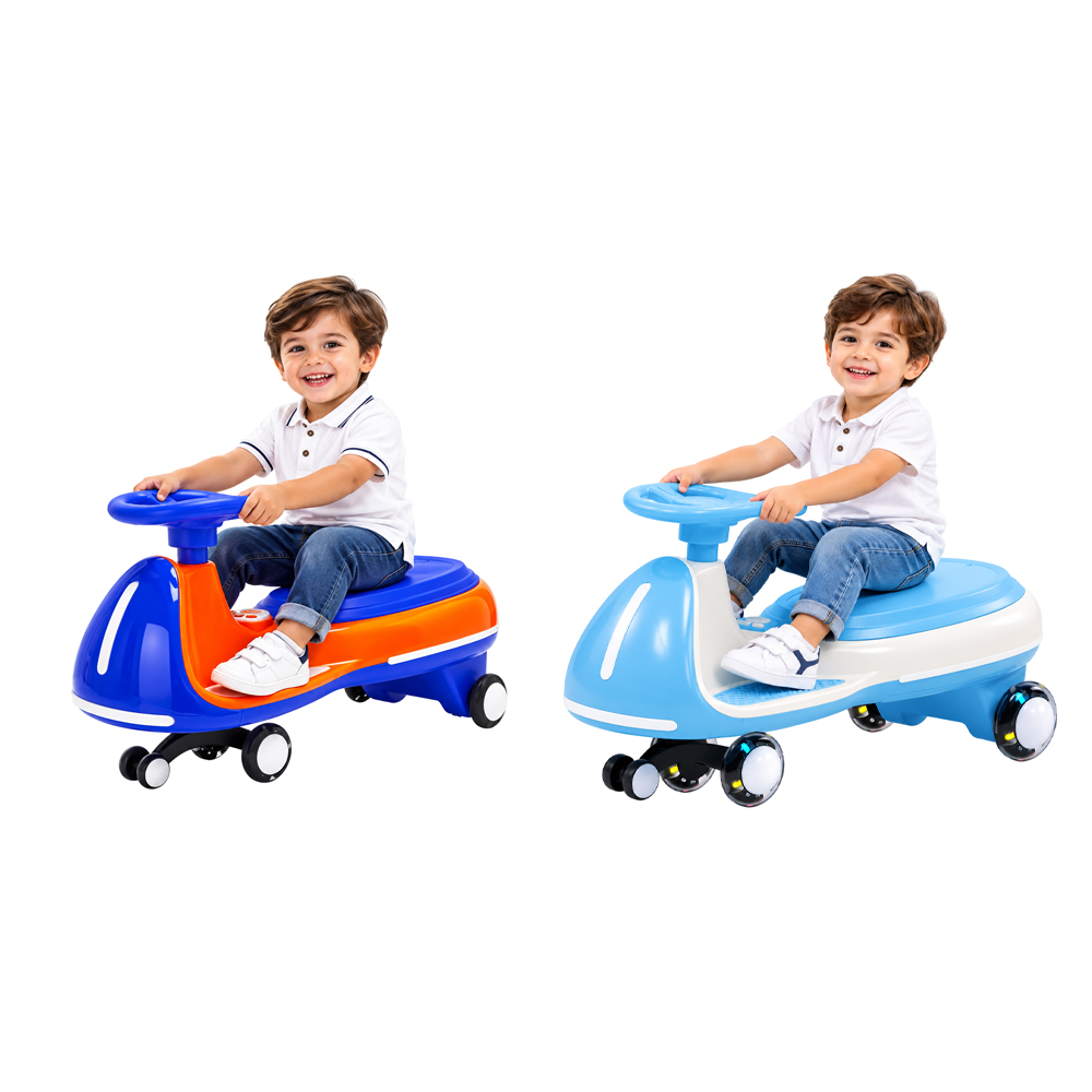 Myts - Kids Electric Swing Car - 12 V - Blue - Color May Vary - 1 Pc