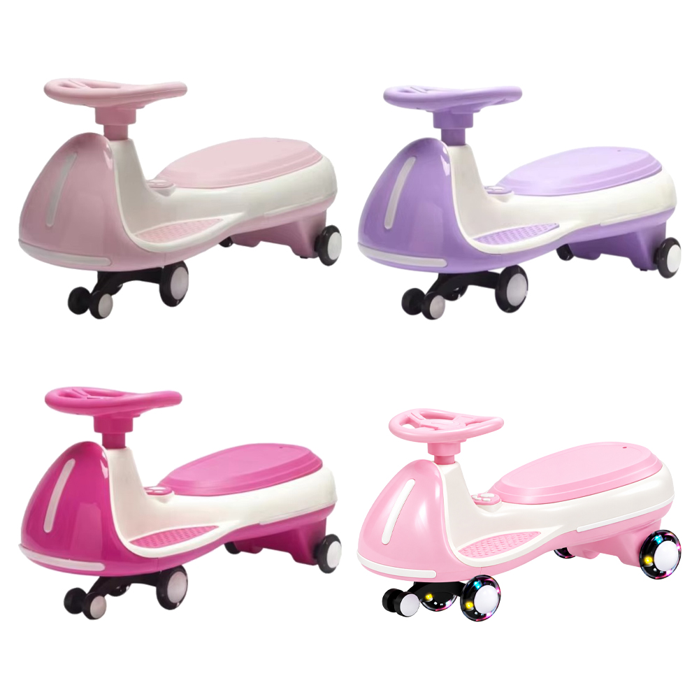 Myts - Kids Electric Swing Car - 12 V - Pink - Color May Vary - 1 Pc