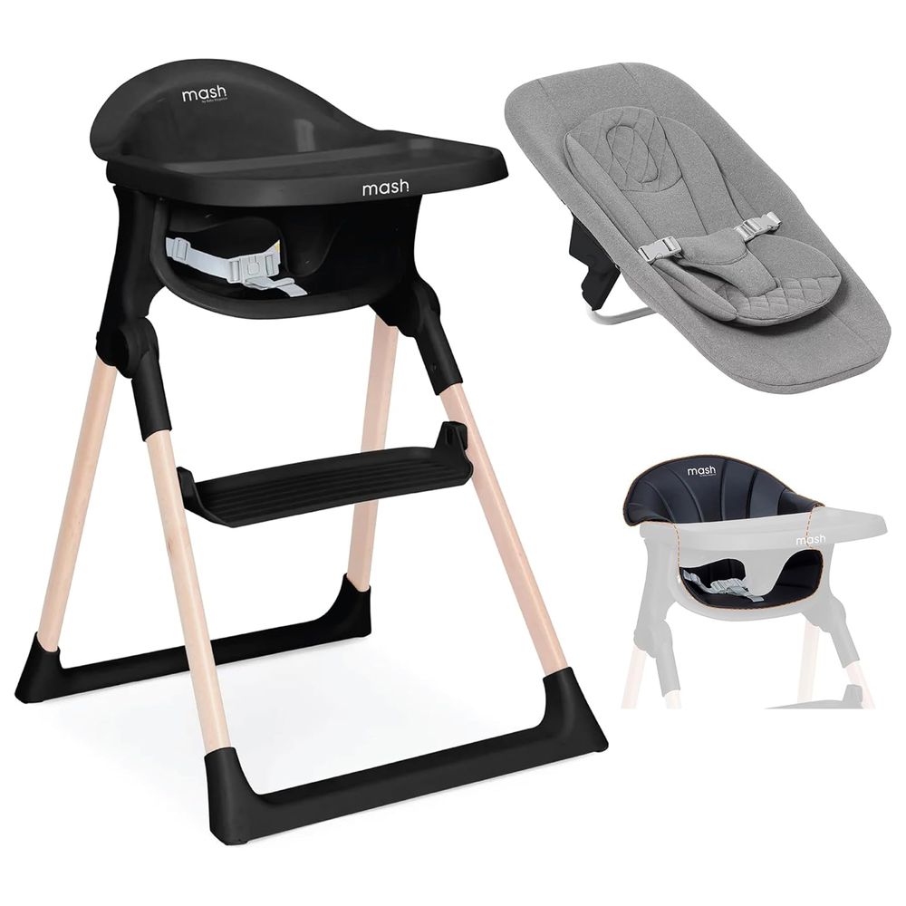 Baby Elegance Mash High Chair Bundle - Sage