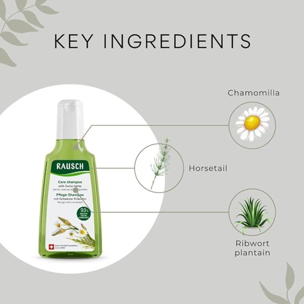 Rausch - Care Shampoo With Swiss Herbs - 200 ml