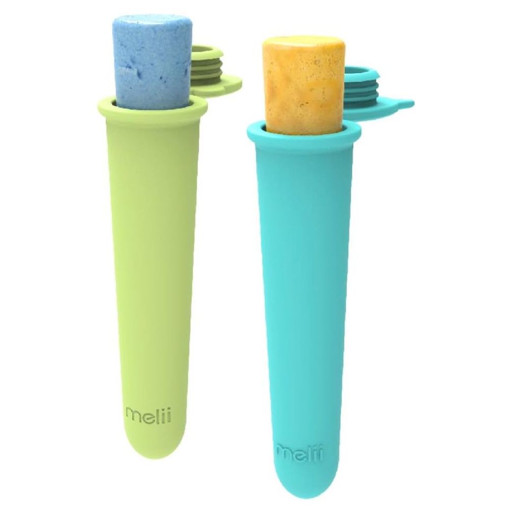 Melii Silicone Animal Push Pops - Shark/Bear - 2 Pcs