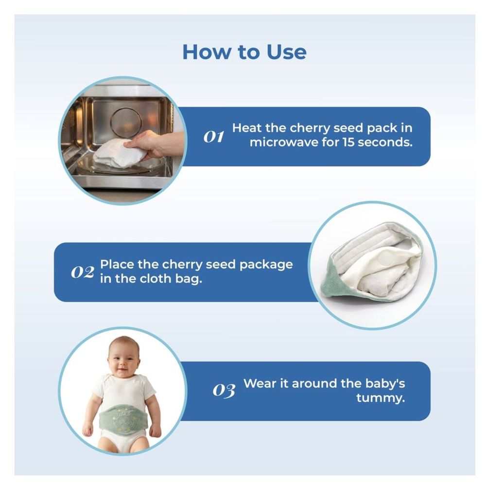 Babyjem - Baby Colic Relief Belt with Natural Cherry Seeds