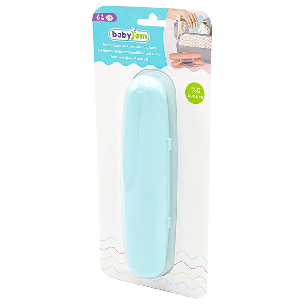 Babyjem - Plastic Fork & Spoon Travel Case