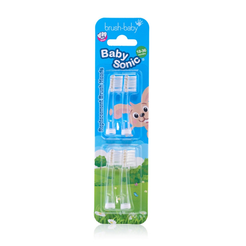 Brush Baby - BabySonic Replacement Brush Heads - 4 Pcs