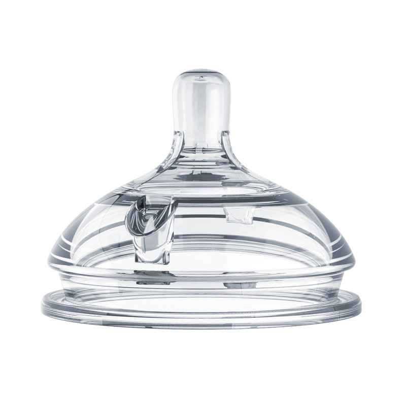 Comotomo - Natural Feel Baby Feeding Bottle And Natural Teat Silicone - Medium Flow Nipples Combo - Pink - 250ml