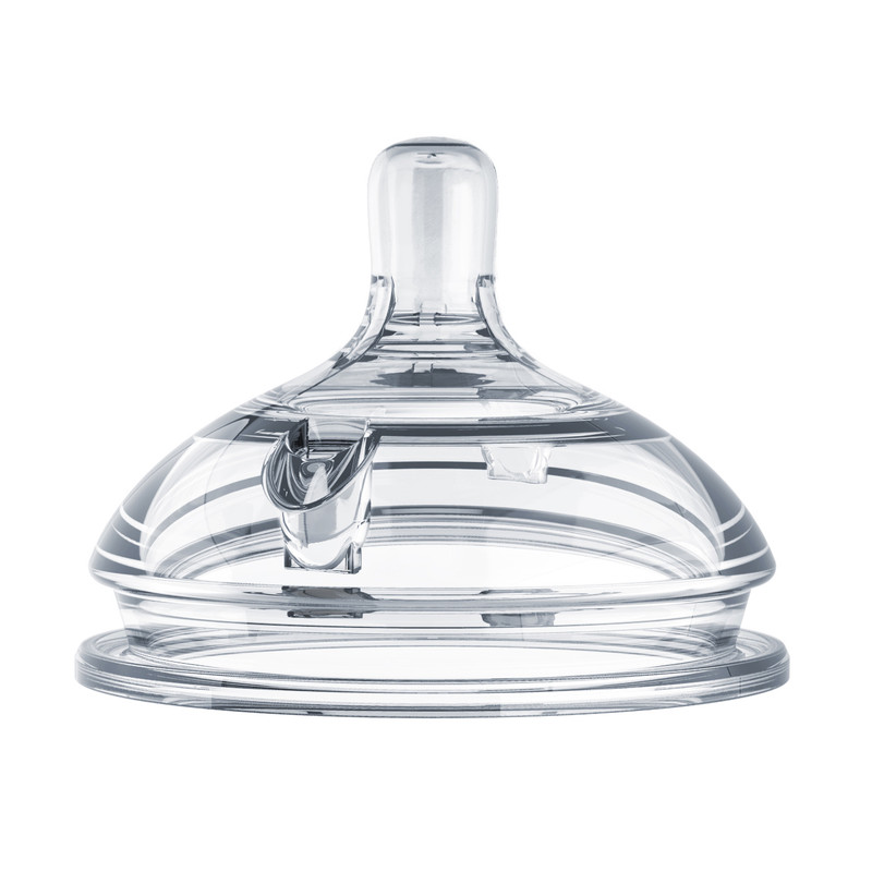 Comotomo - Natural Feel Baby Feeding Bottle And Natural Teat Silicone Fast Flow Nipples Combo - Pink - 250ml