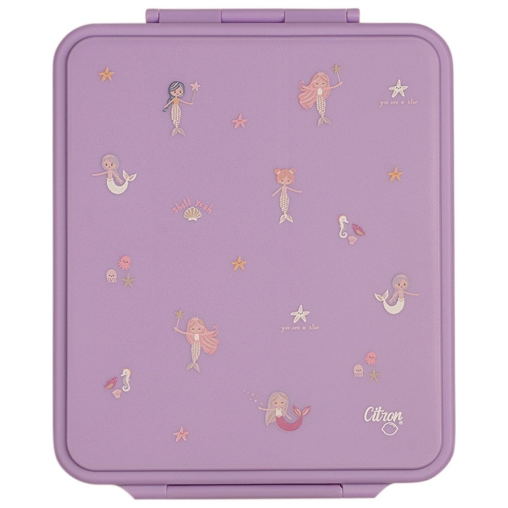 Citron - 4-Compartment Grand Bento Lunchbox - Mermaid - 1.9 L