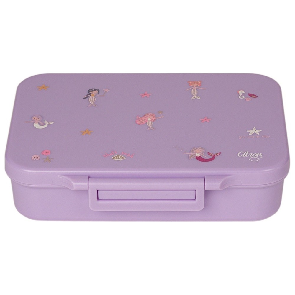 Citron - 4-Compartment Tritan Bento Lunch Box - Mermaid - 700 ml