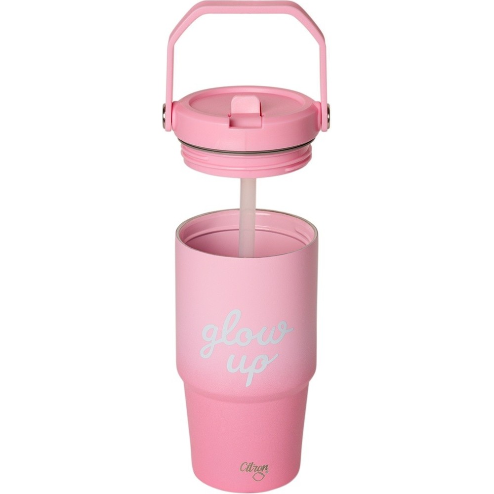Citron - Glow Up Stainless Steel Insulated Tumbler - Pink - 600 ml