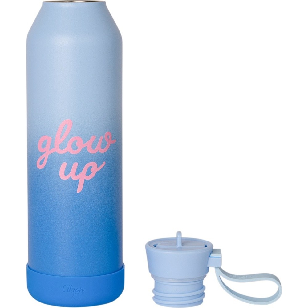 Citron - Glow Up Stainless Steel Vacuum Water Bottle - Blue - 750 ml