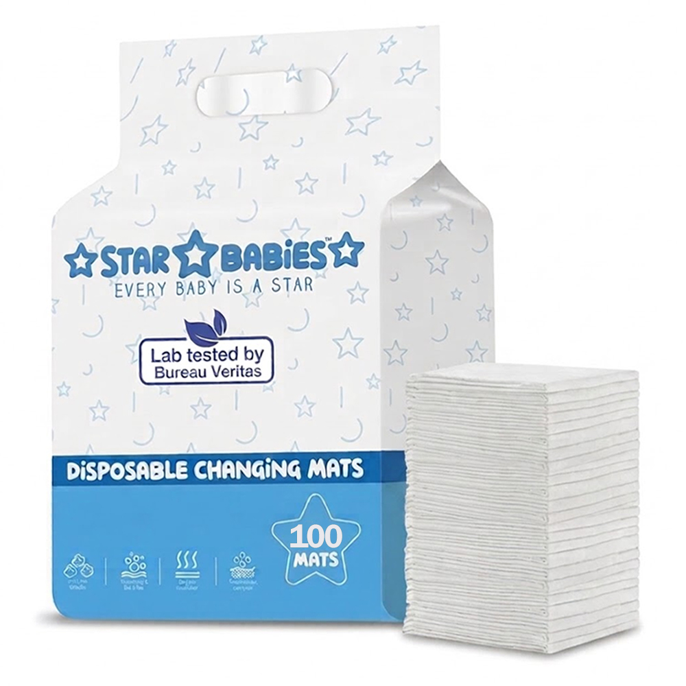 Star Babies - Disposable Changing Mats - White - 60x90 cm