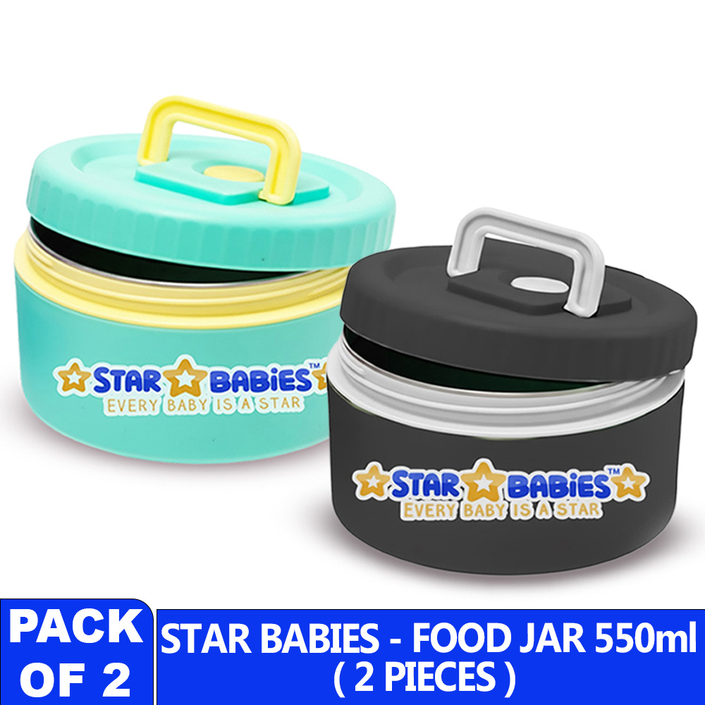 Star Babies Vacuum Insulated Mini Food Jar - 550 ml - 2 Pc Set