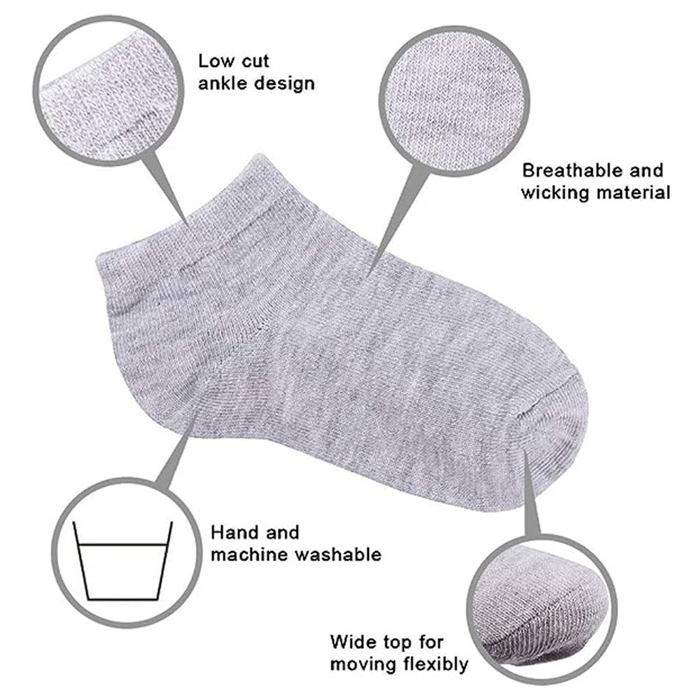 Star Babies Kids Socks 3pcs & Baby Knee Pad 2pcs - Grey