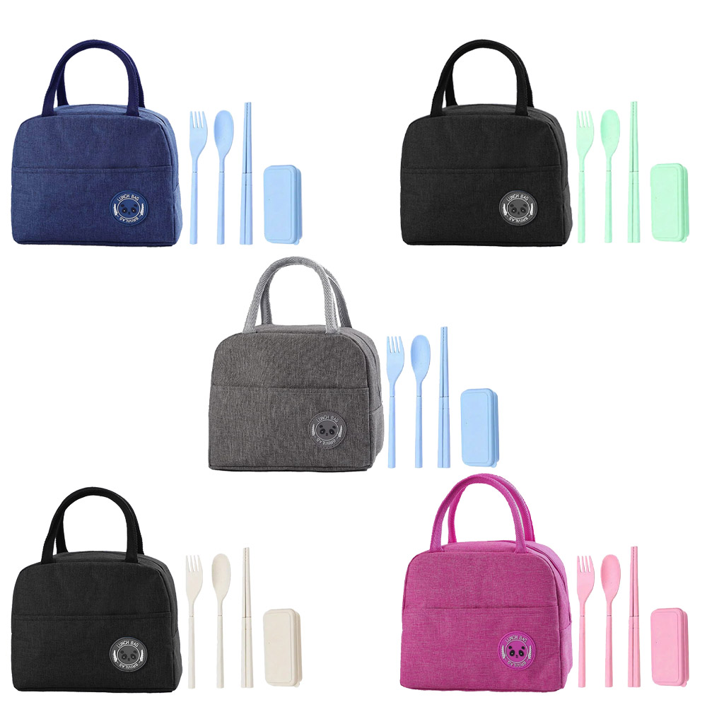 Star Babies - Insulated Mini Privilas Lunch Bag With Foldable Cutlery Set - 5 Pcs