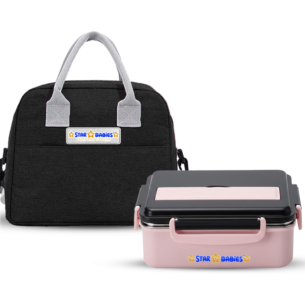 Star Babies Lunch Box With Insulated Lunch Bag Combo - Pack Of 2